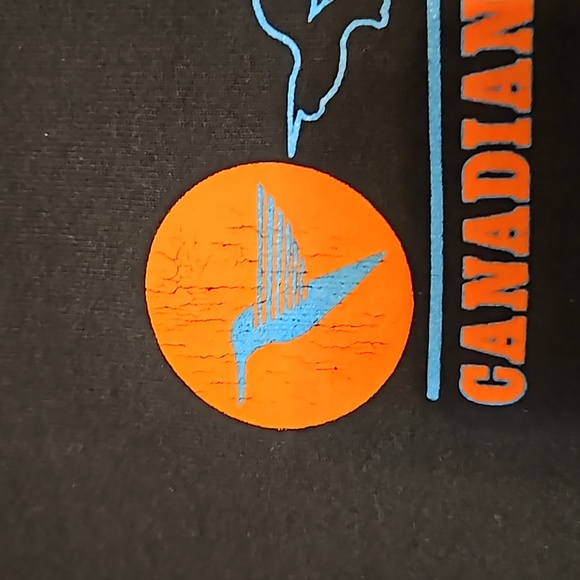 90's Canadian Helicopters Sweatshirt Mens XL Vintage Made In USA Rare - Picture 3 of 11